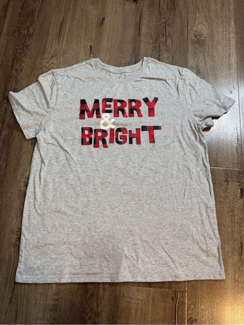 Wondershop Light Gray Men's Sleepwear Tee with Red Logo